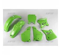 Ufo Plast Plastic Fairing Kit Kawasaki Kx 125 1990 - 1991 Green Ka Kit196 999A