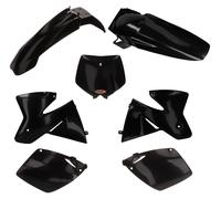 UFO Plastic Kit Fits KTM SX 125 250 380 400 520 98-00 Black