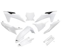 UFO Moto Motorcycle Full Body Replacement Plastic Kit White For KTM SX 125 2023