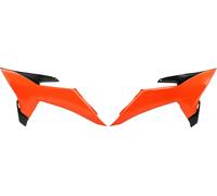 UFO Radiator Scoops For KTM SX 300 2025-2026 - Black/Fluorescent Orange