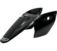 Fender Cover UFO PLAST rear fender cover black for KTM SX 65 ccm Yr. 2002 - 2008