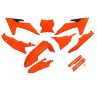 Fairing Kit 10-piece UFO PLAST fairing kit with fork protector neon orange