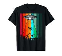 UFO Retro Style Alien Abduction T-Shirt