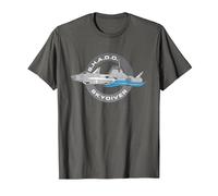 UFO S.H.A.D.O. Skydiver Advanced Submarine Badge Retro T-Shirt, Men, Asphalt Grey, XX-Large