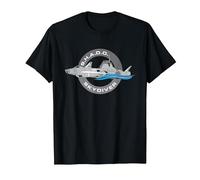 UFO S.H.A.D.O. Skydiver Advanced Submarine Badge Retro T-Shirt, Men, Black, Large
