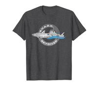 UFO S.H.A.D.O. Skydiver Advanced Submarine Badge Retro T-Shirt, Men, Dark Heather Grey, XX-Large