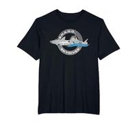 UFO S.H.A.D.O. Skydiver Advanced Submarine Badge Retro T-Shirt, Men's Big and Tall, Black, 5X Tall