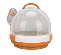 UFO Shape Hamster Carry Cage Portable UFO Hamster Cage, Small Pet Out with 180 Front Window, for Intimate Interaction Anytime and Anywhere (Orange)