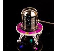 UFO Shape Smart Digital Clock With RGB Light Effects, 3-Day Forecast, Temperature Humidity Display, Stock Ticker, Currency Converter