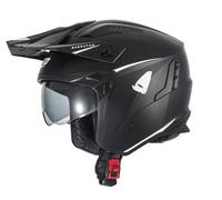 UFO Sheratan Jet Street Trials Helmet Matt Black - All Sizes