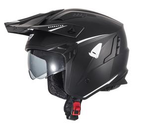 UFO Sheratan Jet Street Trials Helmet Matt Black - All Sizes