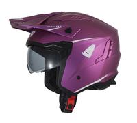 UFO Sheratan Jet Street Trials Helmet Metallic Matt Purple - All Sizes