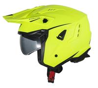 UFO Sheratan Jet Street Trials Helmet Neon Matt Yellow - All Sizes