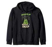 UFO Sightings Cosmic Explorer Club Conspiracy Theory Alien Zip Hoodie