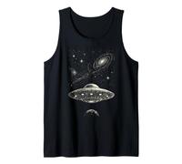 UFO Space ASCII Art Flying Saucer Alien Ship Tank Top