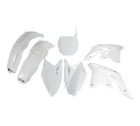 Fairing Kit 9-piece UFO PLAST fairing kit with fork protector white OEM