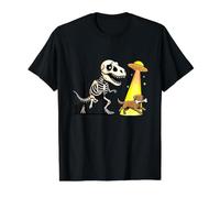 UFO T-Rex Halloween Chasing Chesapeake Bay Retriever Value Graphic T-Shirt, Men, Black, M