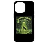 UFO The Truth Is Irrational Cow Abduction 3.14 Math Pi Day Case for iPhone 14 Pro Max