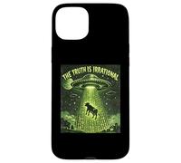 UFO The Truth Is Irrational Cow Abduction 3.14 Math Pi Day Case for iPhone 15 Plus