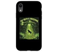 UFO The Truth Is Irrational Cow Abduction 3.14 Math Pi Day Case for iPhone XR