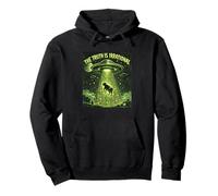 UFO The Truth Is Irrational Cow Abduction 3.14 Math Pi Day Pullover Hoodie