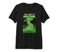 UFO The Truth is Irrational Cow Abduction 3.14 Pi Day 2026 Premium T-Shirt