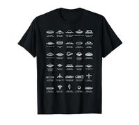 UFO Types Flying Saucer Model Alien Space Gift T-Shirt