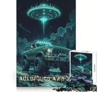 UFO ﹨u Off-Road Adventure 1000 Pieces Puzzles for Adults Logical Think Leisure Activity Neat Cut Birthday Present (38x26cm)
