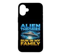 UFO UAP Alien Theory Run In My Family Truth Conspiracy Facts Case for iPhone 16 Plus