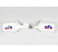 UFO Universal Classic Vintage Enduro Hand Guards Hand Protectors White, 2 pcs