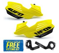 UFO Universal Handguards for Motocross with fixing kit Bush Guards MOTO X Yellow