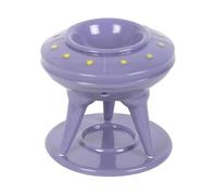 UFO Wax Burner with Lime Alien Wax Melt | Fun Sci-Fi Home Decor