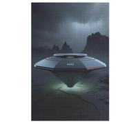 UFO Wooden Jigsaw Puzzles 1000 Piece Puzzle For Adults. Challenging To Complete But Fun And Humorous Jigsaws 78×53cm