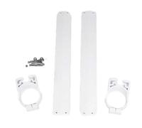 UFO Fork Guards For Yamaha YZ 490 1989 Front - White