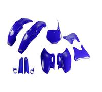 Fairing Kit 9-piece UFO PLAST fairing kit with fork protector blue OEM