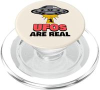 UFOs Are Real (Funny Alien Graphic) PopSockets PopGrip for MagSafe