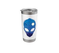 UFOs at Night in Alien Head Stainless Steel Insulated Tumbler