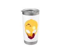 UFOs in Desert in Alien Head Stainless Steel Insulated Tumbler