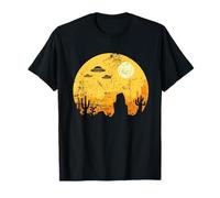 UFOs Over Desert and Cactus T-Shirt