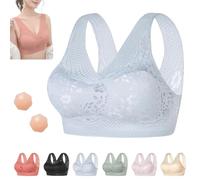 UFOURIVE Hatmeo Women's Orthopedic Anti-Sagging Bra, Posture Bras for Women, Seniors Breathable Push-Up Bra(Gray,XL)