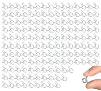 UFOVAOK Stainless Steel Hose Clamps, Double Wire, 304-6 mm, 150 Pieces, Quick-fit drip Irrigation Clamps for Garden Hose, Irrigation System, Oil Pipe, Hose Connector