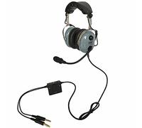 UFQ A28 ANR Aviation Headset Delux Gray Color-with Great ANR Active Noise Reduction Performance,Clear Communication,Also with Hi-Fi Sound for Music and Free with a Headset Bag,Comfortable,Durable