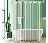 UFRIDAY Clear Shower Curtain Liner, PEVA Bathroom Curtain Liner with 5 Magnets, Waterproof Transparent Curtain for Bathroomfor Home or Hotel , 72 x 72-Inch