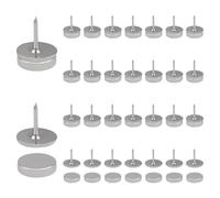 UFURMATE 30 Sets Magnetic Push Pins Magnet Tacks Pushpins Poster and Photo Hangers Magnetic Thumbtacks for Cork Board Metal Decorative Pushpins Clip for Map Picture (Silver)