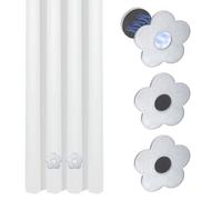 UFURMATE 3Pcs Shower Curtain Weights, Waterproof Heavy Duty Magnets Outdoor Heavy Drapery Weights Bottom for Drapery, Flag, Tablecloth(Flower)