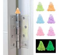 UFURMATE 8Pcs Christmas Goblins Hinge Head Home Decoration Glow in The Dark Gnome Hinge Head Magnets Ornaments Cute Art Dwarf Figurine for Hinges
