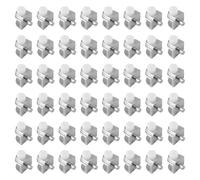 UFURMATE Adjustable Glass Shelf Bracket, 100Pcs Frameless Glass Clamp with Pin Wall Mounted Clips for 3-10mm Glass Cabinet