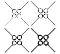 UFURMATE Allen Key Ring Wrench, 16Pcs Mixed Size Solid Metal Six-Edge Screw Driver for Push Bar Panic Exit Device Key (Black)