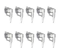UFURMATE Blind Tilt Mechanism, 10Pcs 2 Inch Low Profile Mini Blind Wand Tilter Horizontal Blinds Tilt Mechanism Hook with Hexagon Shaped Gear for Horizontal Blinds Headrail