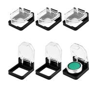 UFURMATE Button Switch Cover Guard, 6Pcs Clear Plastic Push Button Switch Protectors Dustproof Emergency Stop Knob Switch Cover Guard for 22mm Power Push Button (Transparent)